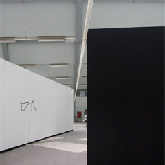 Fabrikken for Art and Design Copenhagen, 2008, Untitled, 10x10x3500cm, paper, steel, 2008