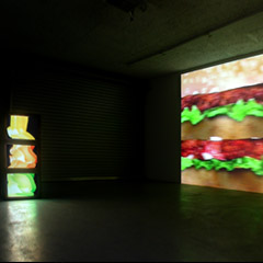 Kunstraum Johann Widauer, Innsbruck 2004, Untitled, each: 3monitors, 3 videos (4min, loop), 2003